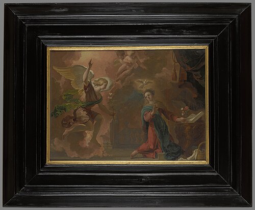 Annunciation, 1662, Abraham Hondius