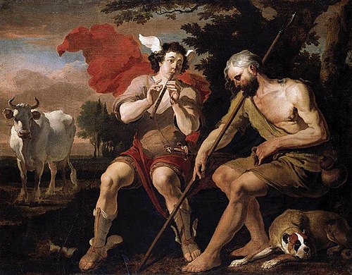 Mercury and Argos, 1650, Abraham Hondius