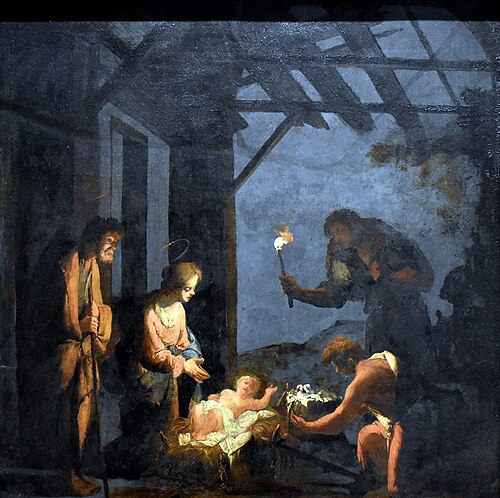 L'Adoration des bergers, 1659, Abraham Hondius