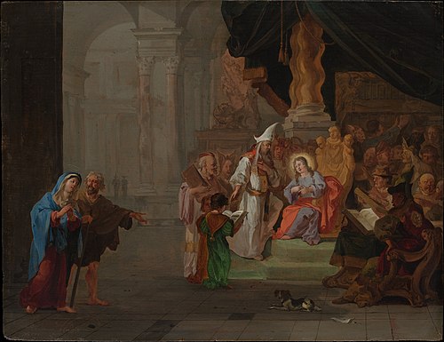 Christ among the Doctors, 1668, Abraham Hondius