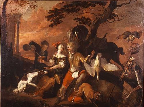 Rust na de jacht, , Abraham Hondius