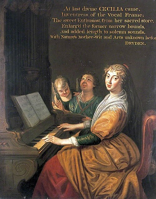 Saint Cecilia, , Carlo Maratta