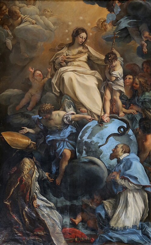 Virgin in Glory with Saints Francis de Sales and Thomas of Villanova, 1668, Carlo Maratta
