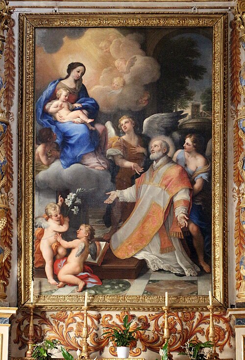 Madonna with Saint Philip Neri, , Carlo Maratta
