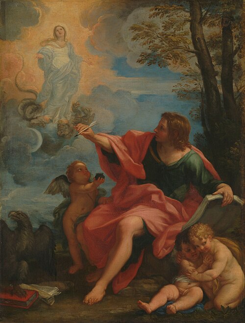 Saint Jean évangéliste à Patmos, 1700, Carlo Maratta
