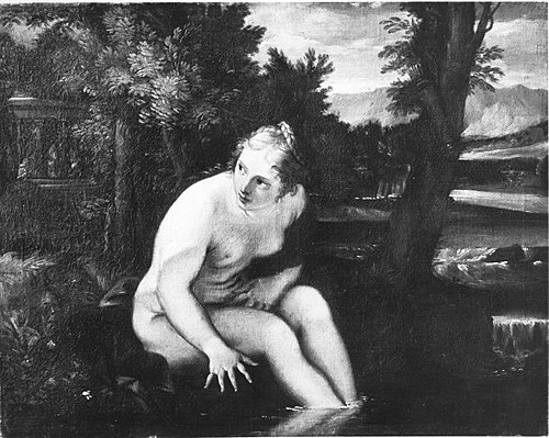 Bathing wood nymph, 1669, Carlo Maratta