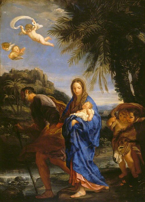 The Flight into Egypt, 1677, Carlo Maratta