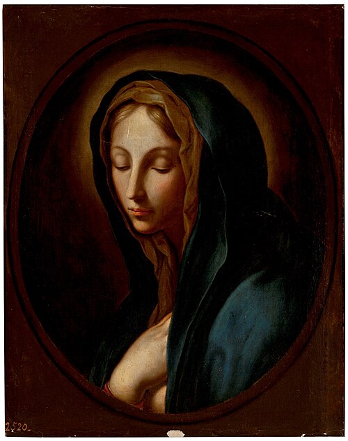 Virgin in contemplation, 1601, Carlo Maratta