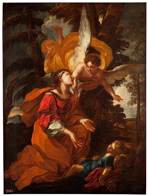 Hagar and Ishmael, 1701, Carlo Maratta