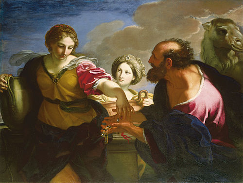 Rebecca and Eliezer at the Well, 1655, Carlo Maratta