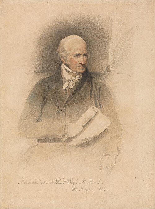 Portrait of Benjamin West, P.R.A., 1814, John Jackson