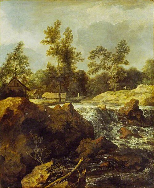 Landscape with Waterfall, 1670, Allaert van Everdingen