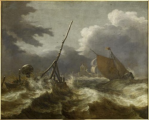 Tempête par temps de neige, 1650, Allaert van Everdingen