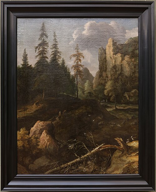 Norwegian Mountain Landscape, 1667, Allaert van Everdingen