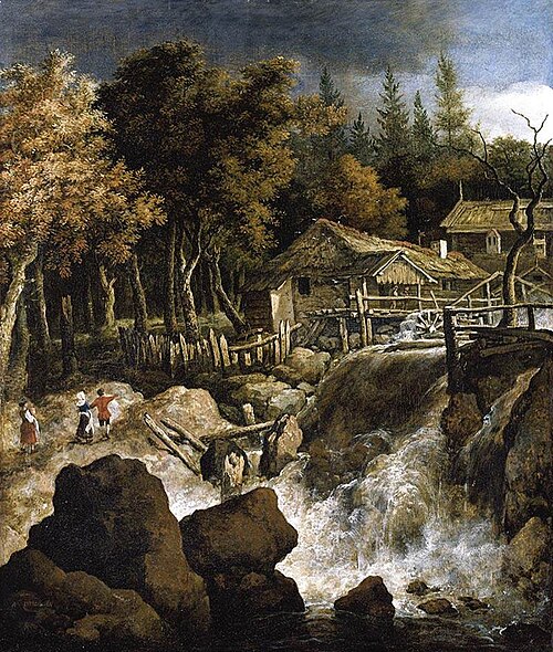 Scandinavian Wooded Landscape, 1650, Allaert van Everdingen
