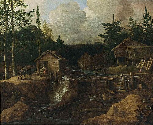 Scandinavian Wooded Landscape II, 1650, Allaert van Everdingen