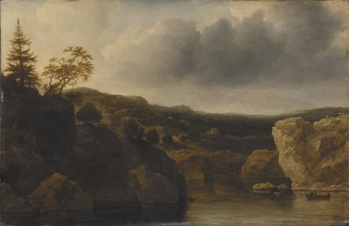 Shore with Steep Cliffs, 1648, Allaert van Everdingen