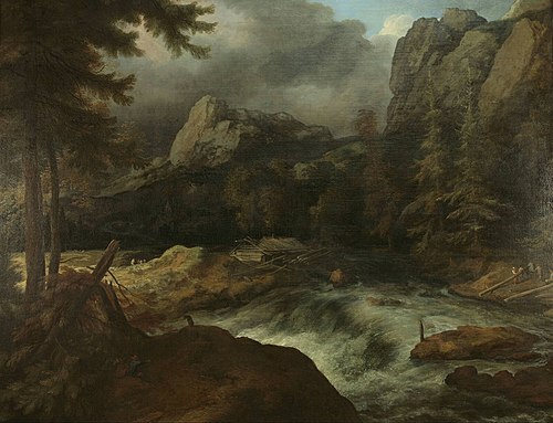 Swedish landscape, 1660, Allaert van Everdingen