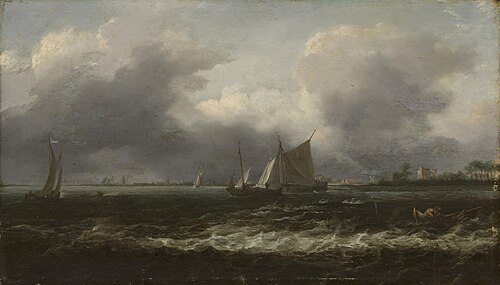 Rough Sea, 1650, Allaert van Everdingen