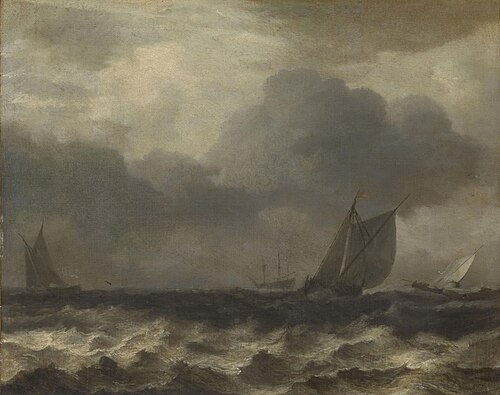 Rough Sea, 1650, Allaert van Everdingen