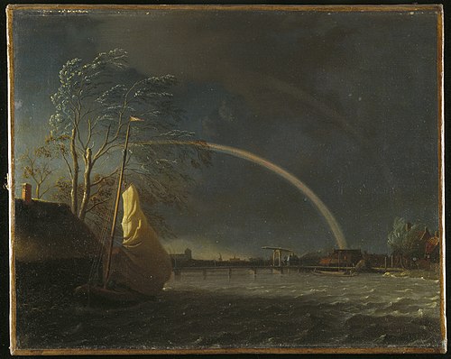 Waterscape with Rainbow, 1650, Allaert van Everdingen