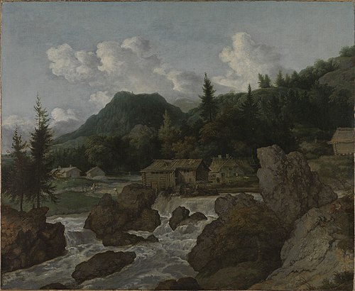 Nordic Landscape, 1660, Allaert van Everdingen