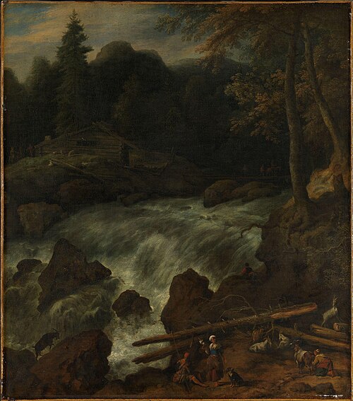 Waterfall, 1663, Allaert van Everdingen