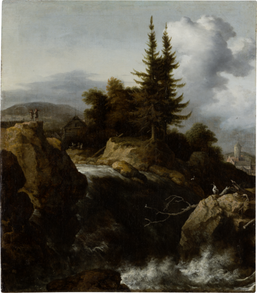 Landscape with Waterfall, 1655, Allaert van Everdingen