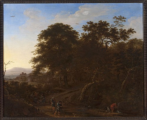 Landscape with travellers, 1648, Herman Saftleven II