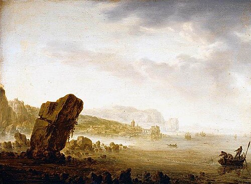 Mediterranean Coastal Scene, 1641, Herman Saftleven II