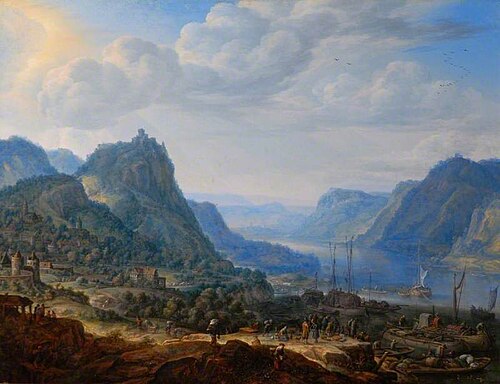 View on the Rhine, 1672, Herman Saftleven II