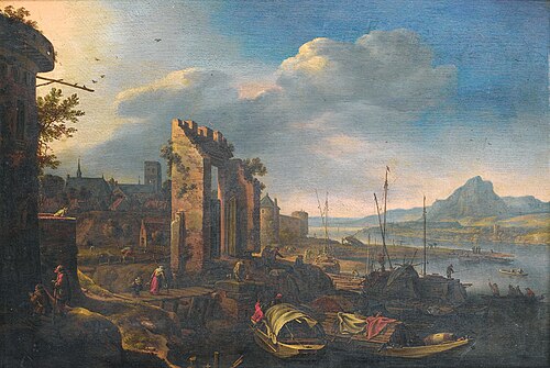 A landscape painting, , Herman Saftleven II