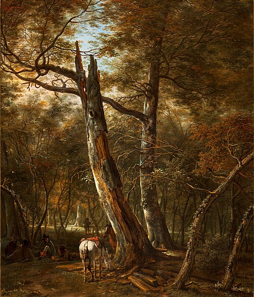 Horsemen resting in the woods, 1647, Herman Saftleven II