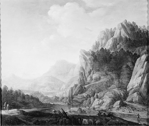 River Landscape, 1649, Herman Saftleven II