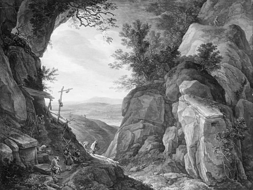 Rocky Landscape, 1661, Herman Saftleven II