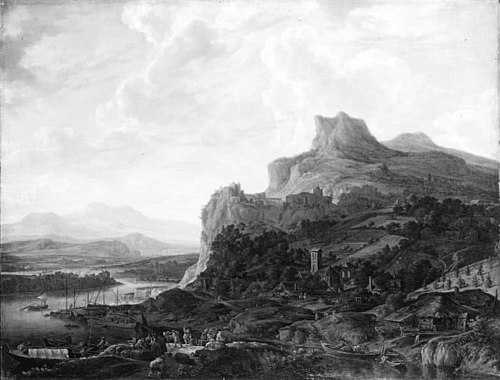 Landscape by the Rhine, , Herman Saftleven II