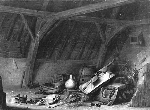 Scheunenstillleben (zugeschrieben), 1647, Herman Saftleven II
