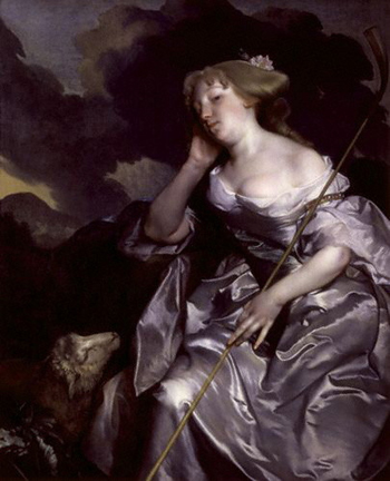 Portrait en "bergère d'Acadie", 1670, Gerard Soest