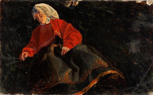 Peasant Woman from Telemark, 1839, August Cappelen