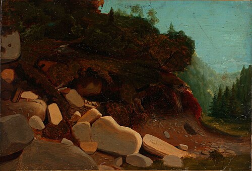 Nature Study with Rocks, 1846, August Cappelen