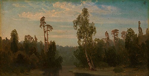 Landscape Study with a Lake, 1850, August Cappelen