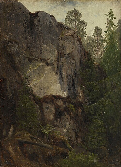 Study of a Ravine, 1851, August Cappelen