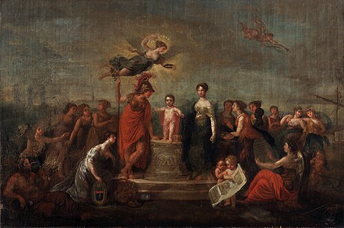 Allegory of the Birth of the King of Rome, 1811, Ernest Joseph Bailly