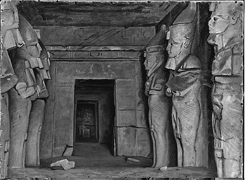 Interior of Temple of Rameses II at Abu-Simbel, , Ernest Wadsworth Longfellow