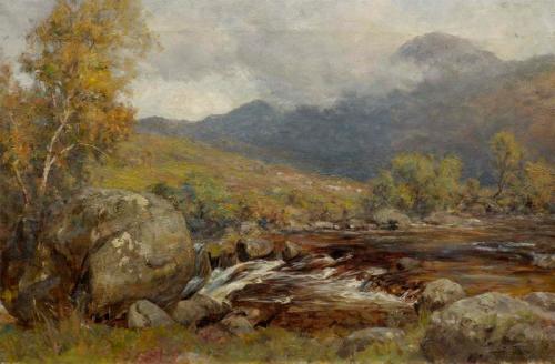 A Highland Burn, 1887, Ernest Waterlow