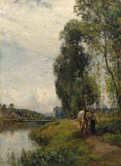 The Banks of the River Loing, 1903, Ernest Waterlow