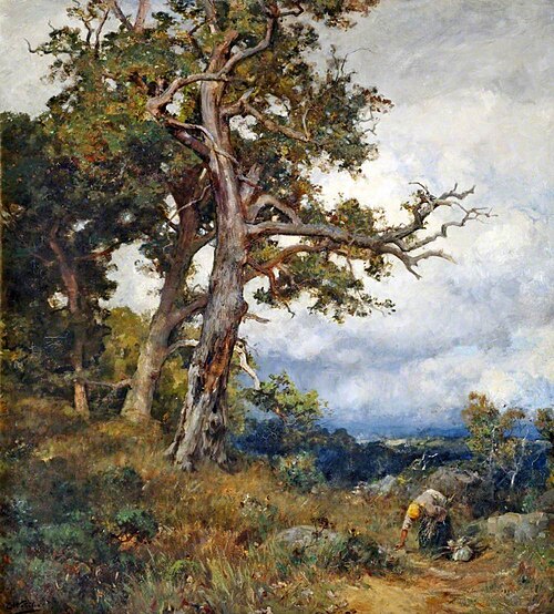 Forest Oaks, Fontainebleau, 1902, Ernest Waterlow