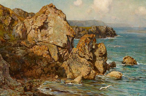 A Rocky Coast, 1894, Ernest Waterlow