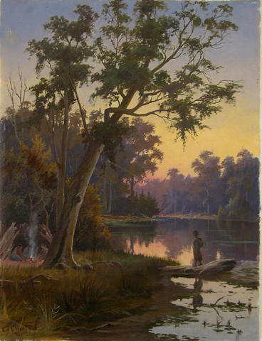 Australian River Scene, 1897, Ernest William Christmas