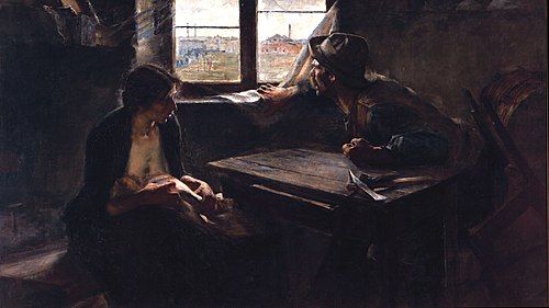 No bread, no work, 1894, Ernesto de la Cárcova